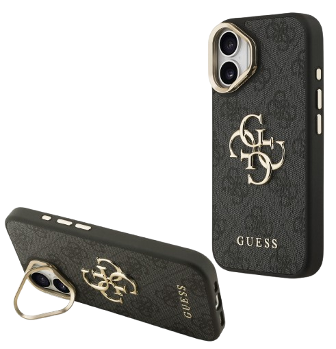 GUESS CARCASA 4G SOPORTE CAMARA IPHONE 17 GRIS