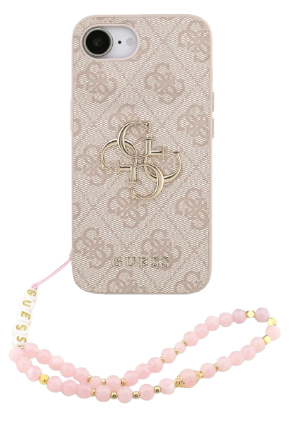 [GUHCPSE4P4GMGSP] GUESS CARCASA 4G STRAP IPHONE 17e/16e ROSA