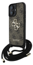 GUESS CARCASA CROSSBODY STRAP 4G IPHONE 16 MARRON