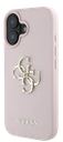 GUESS CARCASA GRAINED 4G IPHONE 16 ROSA