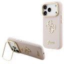 GUESS CARCASA GRAINED 4G SOPORTE CAMARA IPHONE 17 PRO MAX ROSA