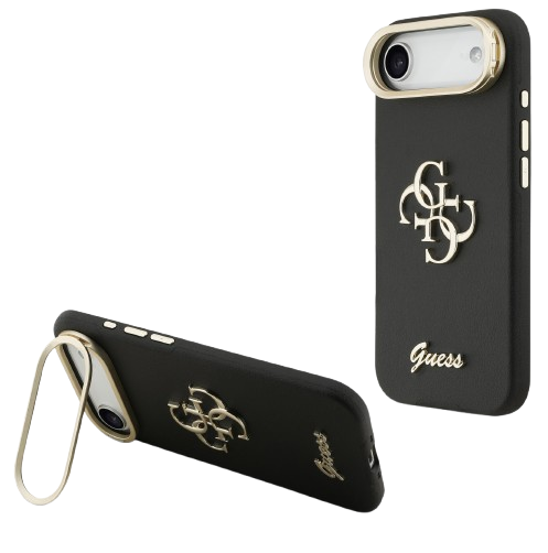 [GUHCP17MPCS4GSK] GUESS CARCASA GRAINED 4G SOPORTE CAMARA IPHONE AIR NEGRO
