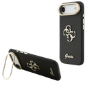 GUESS CARCASA GRAINED 4G SOPORTE CAMARA IPHONE AIR NEGRO
