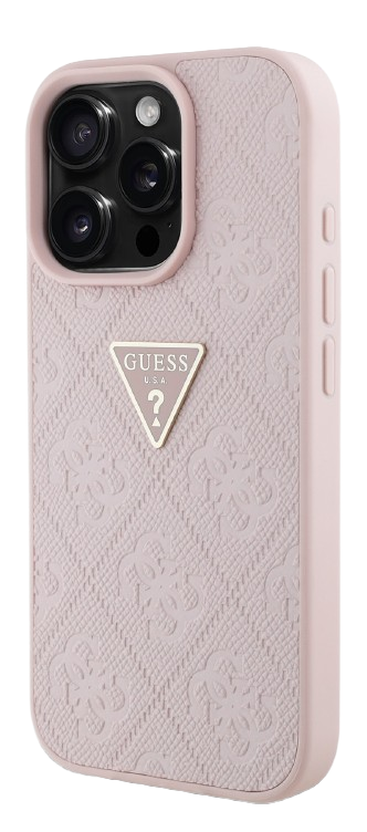 [GUHCP16LPGP4STRP] GUESS CARCASA GRAINED 4G STAMP TRIANGLE IPHONE 16 PRO ROSA