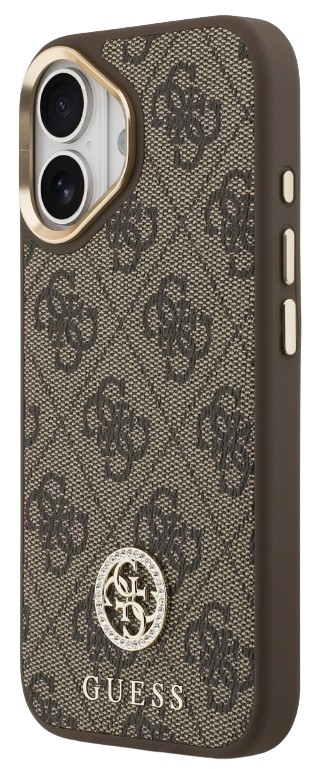 [GUHMP17SP4GRMDEW] GUESS CARCASA MAGSAFE 4G STRASS IPHONE 17 MARRON