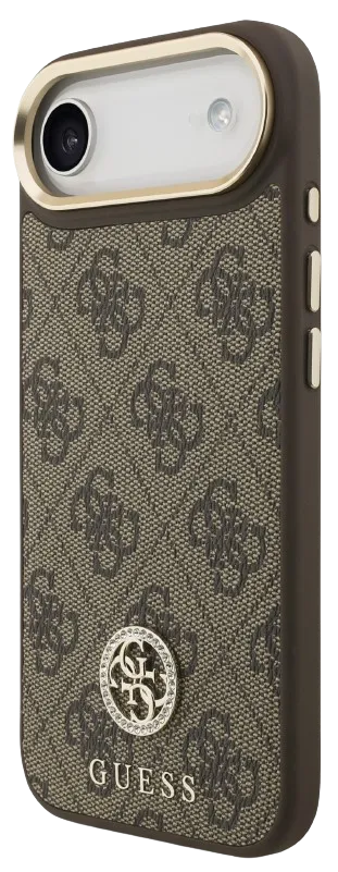 [GUHMP17MP4GRMDEW] GUESS CARCASA MAGSAFE 4G STRASS IPHONE AIR MARRON