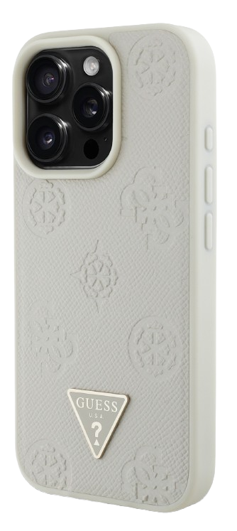 [GUHMP16LPGBTME] GUESS CARCASA MAGSAFE GRAINED PEONY TRIANGLE IPHONE 16 PRO BEIGE