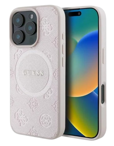[GUHMP16XPSAPSMEP] GUESS CARCASA MAGSAFE PEONY CLASSIC IPHONE 16 PRO MAX ROSA