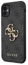 GUESS CARCASA METAL LOGO IPHONE 11 GRIS