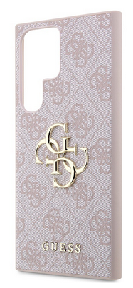 GUESS CARCASA METAL LOGO SAMSUNG S24 ULTRA ROSA