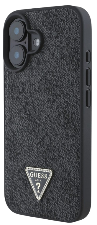 [GUHCP16SP4TDPK] GUESS CARCASA TRIANGLE STRASS IPHONE 16 NEGRO