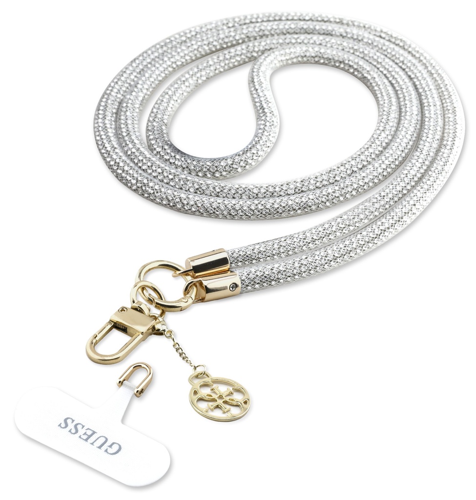 [GUUCFDMWS] GUESS COLGANTE CHARM RHINESTONE CHARM PLATA
