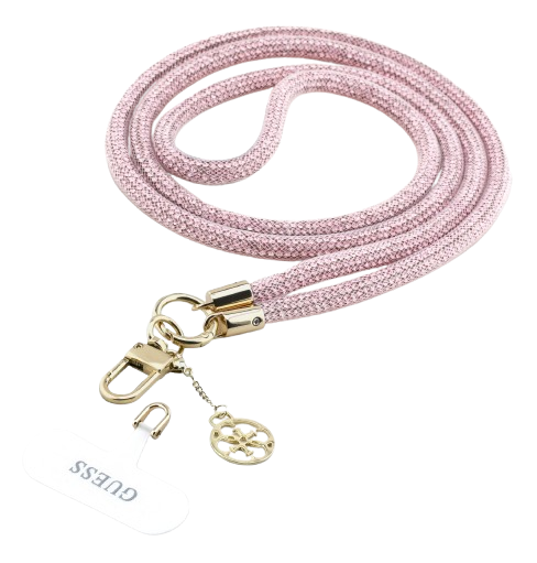 [GUUCFDMWP] GUESS COLGANTE CHARM RHINESTONE CHARM ROSA