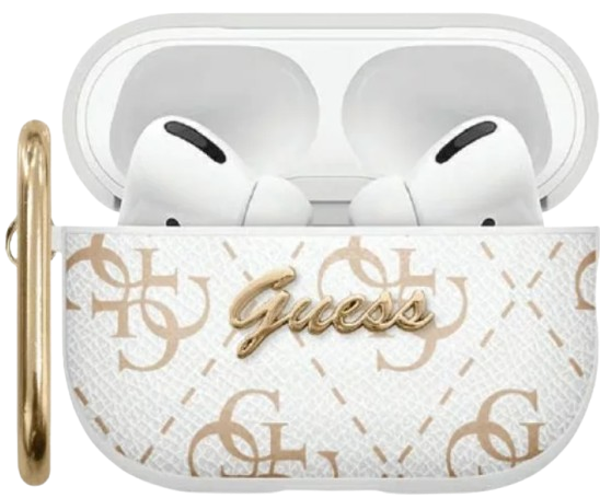 GUESS FUNDA 4G HOOK AIRPODS PRO2 BLANCO