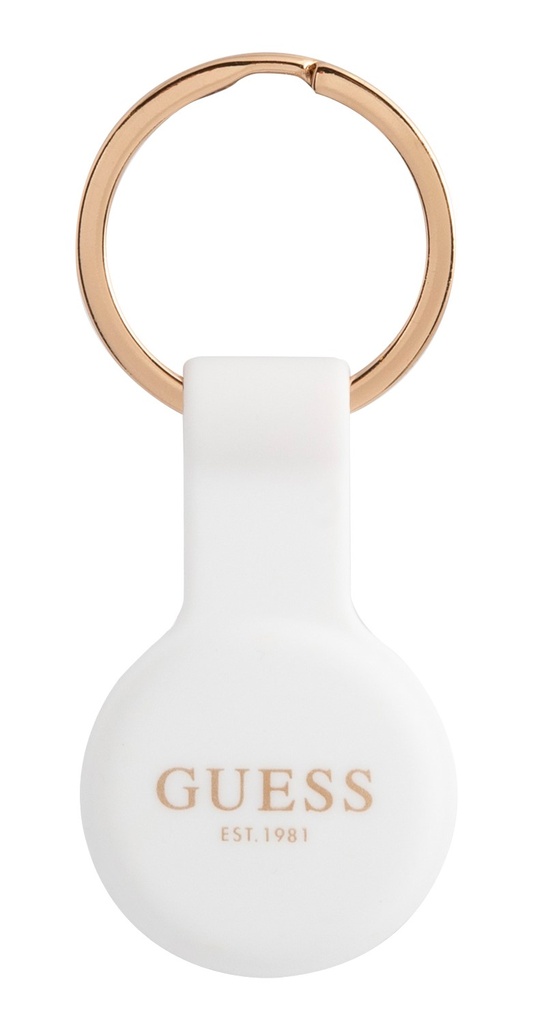 [GUATSGEH] GUESS FUNDA SILICONA AIRTAG CLASSIC BLANCO