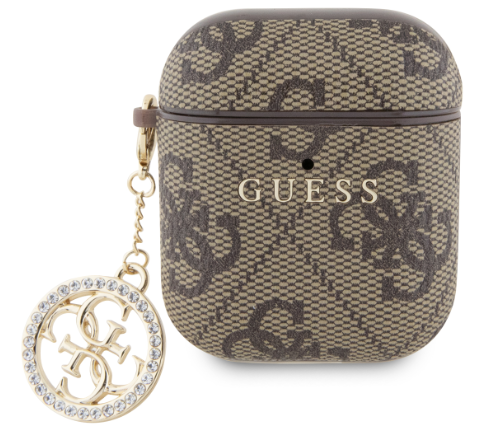 GUESS FUNDA STRASS CHARM AIRPODS 1/2 MARRON