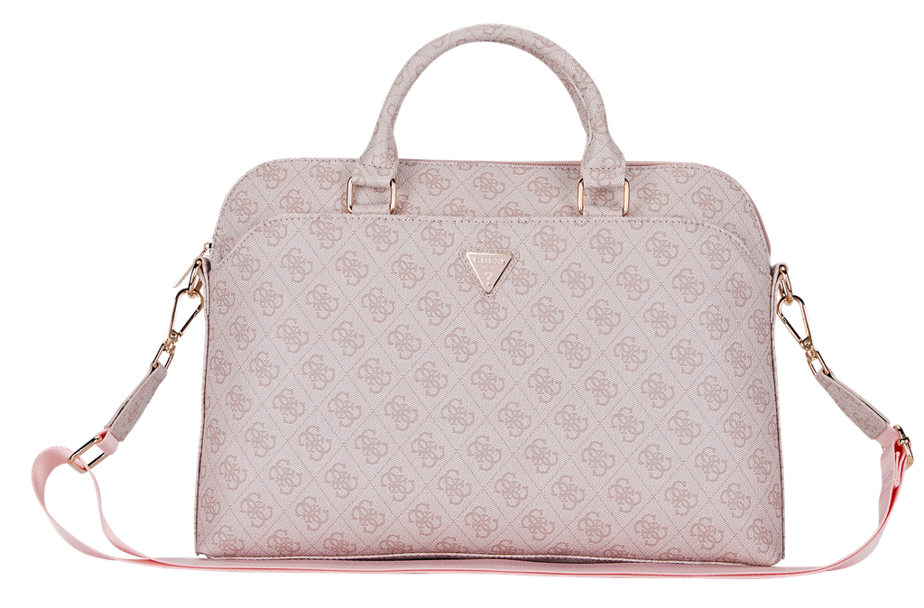 GUESS MALETIN 4G ZIPPER PORTATILES 13"- 15" ROSA