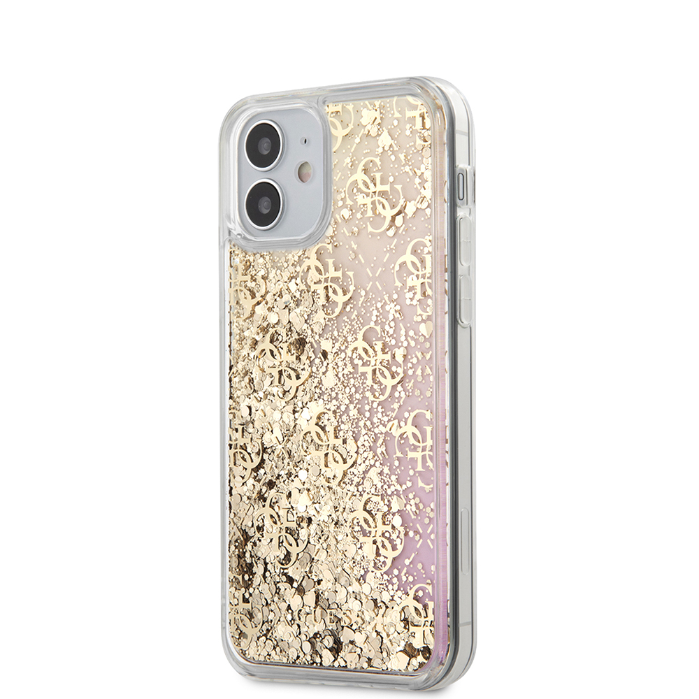 GUESS CARCASA IRIDISCENT IPHONE 12 MINI ORO