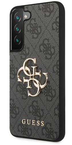 [GUHCS23M4GMGGR] GUESS carcasa METAL LOGO SAMSUNG S23+ GRIS