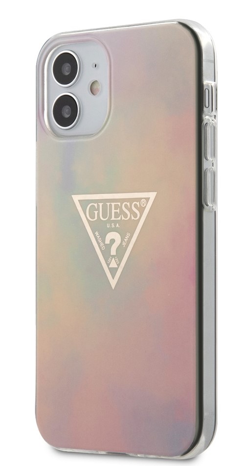 [GUHCP12SPCUMGO] GUESS carcasa T&D  iphone 12 MINI ROSA
