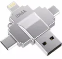 IDISKK R004 LECTOR 4 EN 1 USB/USB-C/LIGHTNING/MICRO USB