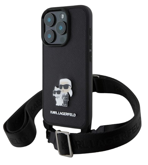 [KLHCP16LSAKCPBK] KARL LAGERFELD CARCASA K&C CROSSBODY IPHONE 16 PRO NEGRO