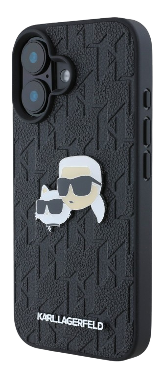 [KLHCP16MPGKLKCPK] KARL LAGERFELD CARCASA K&C HEADS IPHONE 16 PLUS NEGRO