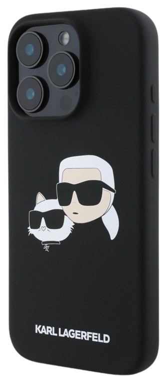 [KLHMP16XSKCHPPLK] KARL LAGERFELD CARCASA MAGSAFE K&C HEADS IPHONE 16 PRO MAX NEGRO