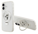 KARL LAGERFELD CARCASA MAGSAFE RINGSTAND IPHONE 17 BLANCO
