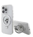 KARL LAGERFELD CARCASA MAGSAFE RINGSTAND KC IPHONE 16 PRO MAX BLANCO