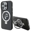 KARL LAGERFELD CARCASA MAGSAFE RINGSTAND KC IPHONE 16 PRO MAX NEGRO