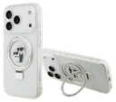 KARL LAGERFELD CARCASA MAGSAFE RINGSTAND KC IPHONE 17 PRO BLANCO