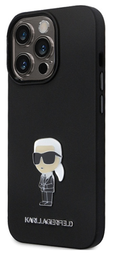[KLHCP13XSMHKNPK] KARL LAGERFELD CARCASA SILICONE IKONIK PIN IPHONE 13 PRO MAX