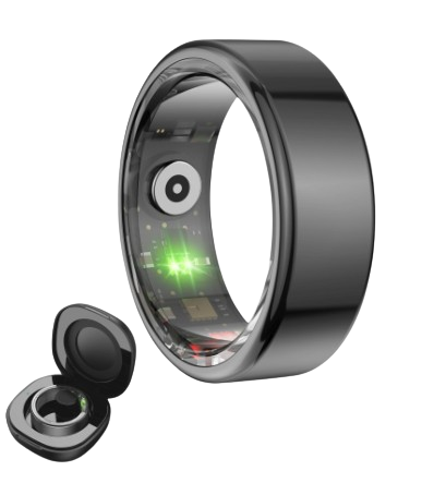 [BSR01N12] KSIX ANILLO INTELIGENTE SATURN TALLA XL NEGRO