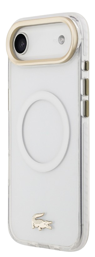 LACOSTE CARCASA MAGSAFE SHOCKPROOF IPHONE AIR DORADO/BLANCO