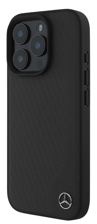 [MEHMP16L23RBGVK] MERCEDES BENZ CARCASA MAGSAFE WOOD IPHONE 16 PRO NEGRO