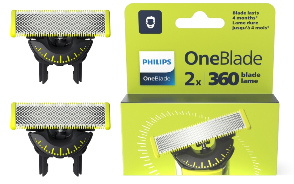 [QP42050] PHILIPS PACK 2 CUCHILLAS 360 GRADOS PHILIPS ONEBLADE QP420/50