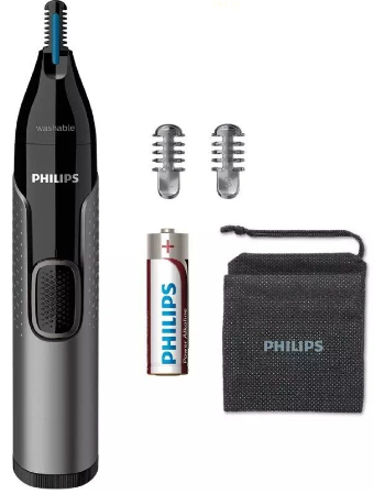 PHILIPS PERFILADOR DE NARIZ 3650 A PILAS + 3 ACCESORIOS V2