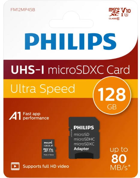 [FM12MP45B] PHILIPS TARJETA MICRO SDXC 128GB