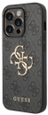 GUESS CARCASA 4G METAL LOGO IPHONE 15 PRO GRIS