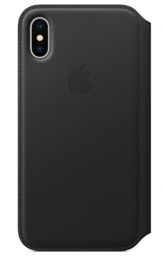 APPLE FUNDA TIPO LIBRO IPHONE X/XS PIEL NEGRO