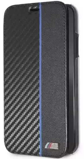 BMW FUNDA CARBON STRIPE BLUE SAMSUNG S9+ NEGRO