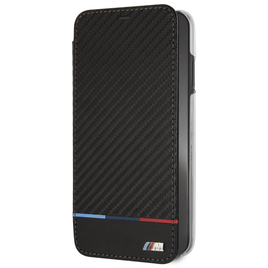 [BMTRBKI65PUCARTBK] BMW FUNDA TRICOLOR IPHONE XS MAX NEGRA