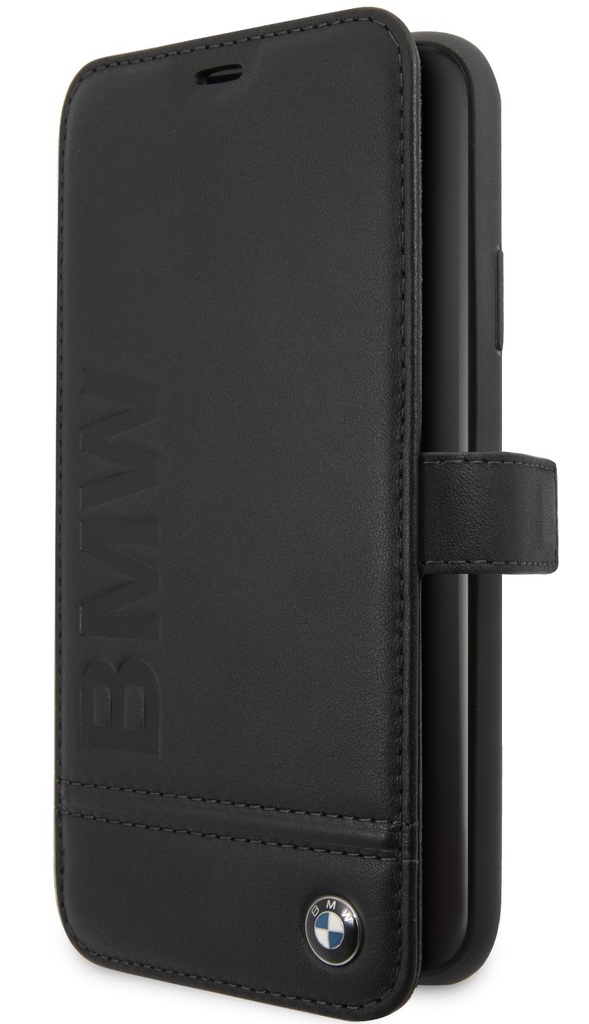 BMW funda SIGNATURE IPhone 12 PRO MAX piel NEGRO