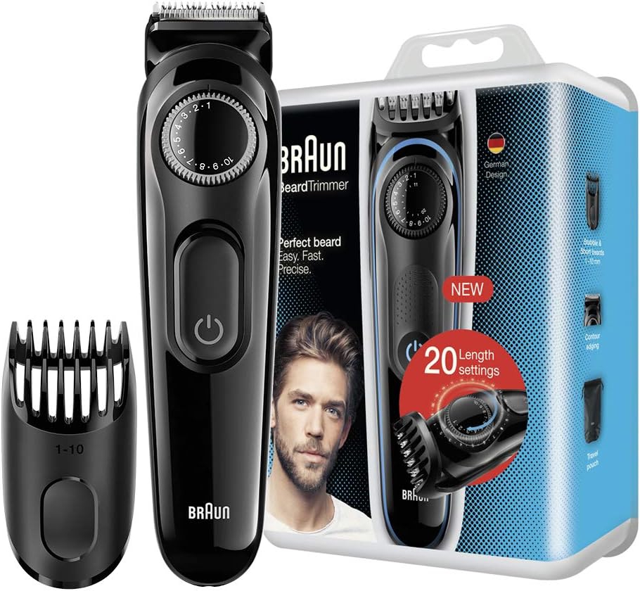[BT3000] BRAUN CORTABARBAS BT3000 CON BATERIA 2 ACCESORIOS