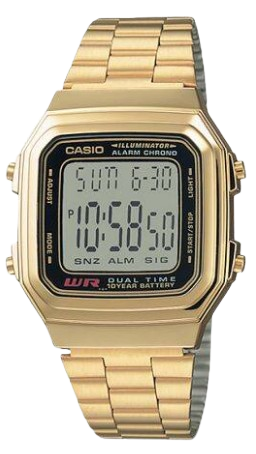 [A178WGA1ADF] CASIO RELOJ A-178WGA-1A ILLUMINATOR RETRO DORADO