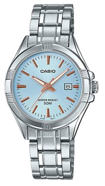 [LTP1308D2A] CASIO RELOJ LTP-1308D-2A ESFERA TURQUESA / ACERO