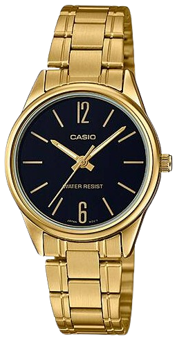 [LTPV005G1B] CASIO RELOJ LTP-V005G-1B ESFERA NEGRA / DORADO