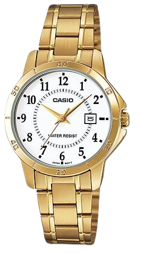 [LTPV004G7B] CASIO RELOJ LTP-V004G-7B ESFERA BLANCA / DORADO