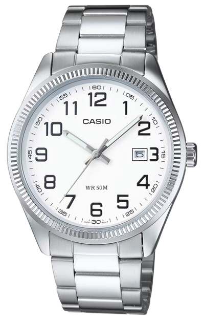[MTP1302D7BVDF] CASIO RELOJ MTP-1302D-7B ESFERA BLANCA CORREA ACERO
